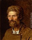 Famous Peasant Paintings - Head of an Old Ukranian Peasant
